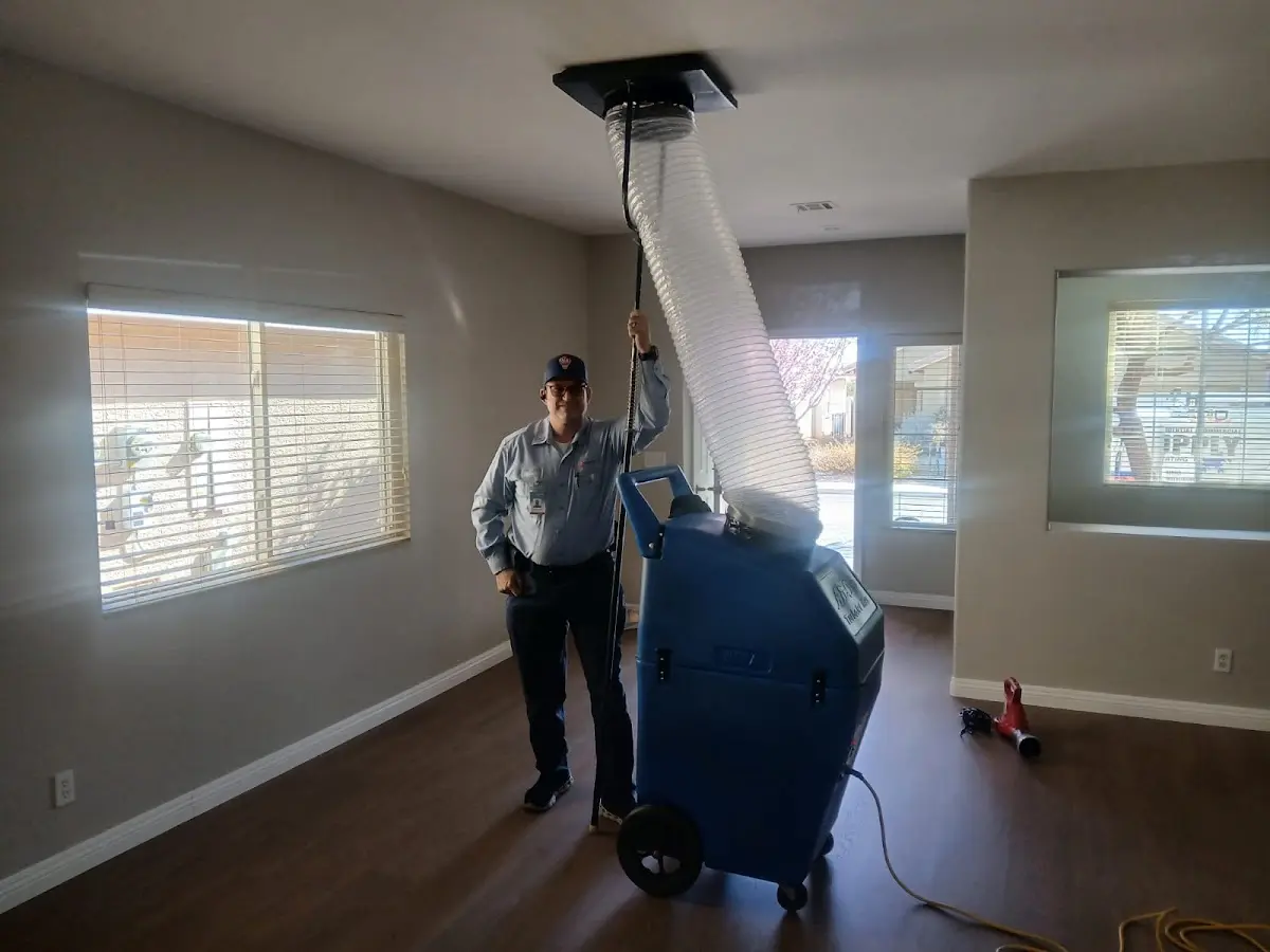 Professional Dryer Vent Cleaning work inside a Janesville home